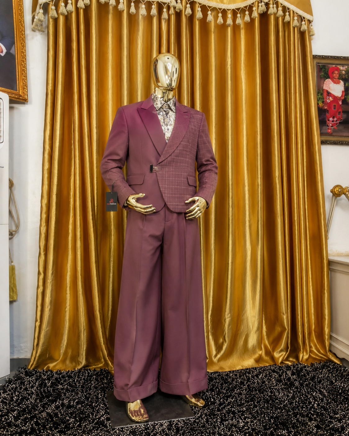 Red Fashion elite men suit